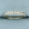 1/8ct Tw Diamond Wedding Or Anniversary Band Ring In 14k White Gold