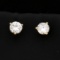 Over 3/4ct Tw Diamond Stud Earrings In 3-prong Martini Setting In 14k Yellow Gold