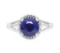 1.8ct Sapphire & Diamond Ring In Sterling Silver