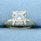 Vintage 1/2ct Diamond Solitaire Ring In 14k Yellow And White Gold