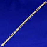Double Rope Link Bracelet In 14k Yellow Gold