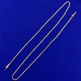 18 Inch Rope Chain Necklace In 14k Yellow Gold