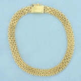 7 3/4 Inch Bismarck Link Chain Bracelet In 14k Yellow Gold