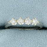 1/4ct Tw Diamond Four-stone Ring In 14k White Gold