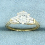 1 1/2ct Tw Diamond Engagement Ring In 14k Yellow Gold