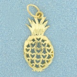 Pineapple Heart Pendant In 14k Yellow Gold