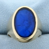 15ct Labradorite Ring In 14k Yellow Gold