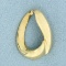 Designer Slide Or Pendant In 14k Yellow Gold