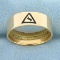 14th Degree Scottish Rite Masonic Ring In 14k Yellow Gold