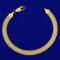 7 1/2 Inch Designer C Link Bracelet In 14k Yellow Gold