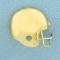 Football Helmet Pendant In 14k Yellow Gold