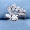 Antique 1/2 Ct Tw Old European Cut Diamond Ring In 14k White Gold