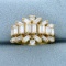 2.5ct Tw Round And Baguette Diamond Ring In 18k Yellow Gold