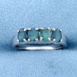 1ct Tw Natural Alexandrite Ring In 14k White Gold