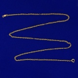 19 1/2 Inch Prince Of Whales Link Chain Necklace In 14k Yellow Gold