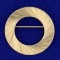 Circle Pin In 14k Yellow Gold