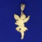 Fairy Pendant In 10k Yellow Gold