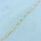 14ct Tw Swiss Blue Topaz And Diamond Line Bracelet In 14k Yellow Gold