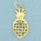 Pineapple Heart Pendant In 14k Yellow Gold