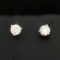 1/3ct Tw Diamond Stud Earrings In Platinum Martini Setting