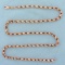 Italian Made 20 Inch Prince Of Wales Chain Necklace In 14k Rose Gold