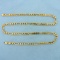 25 Inch Italian Made Figaro Link Chain Necklace In 14k Yellow Gold