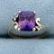 Vintage 2.5ct Tw Purple And White Sapphire Ring In 14k Yellow Gold
