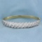 5 Carat Diamond Bangle Bracelet In 14k Gold