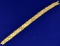 Heavy 18k Yellow Gold Men's Nugget Bracelet By Mayor's