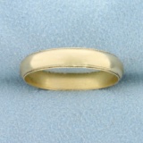 Men's Beaded Edge Milgrain Wedding Band Ring In 14k Yellow Gold