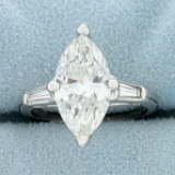 4ct Tw Marquise Diamond Engagement Ring In Platinum