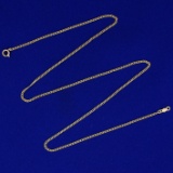 18 Inch Curb Link Chain Necklace In 14k Yellow Gold