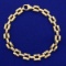 7 3/8 Inch Italian-made Link Bracelet In 14k Yellow Gold