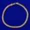 7 3/4 Inch Designer Link Bracelet In 14k Yellow Gold