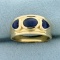 2ct Tw Natural Sapphire Three-stone Ring In 14k Yellow Gold