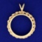 Pendant Bezel For 27mm $10 Liberty Head Or Indian Head Gold Coin In 14k Yellow Gold