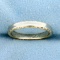 Women's Two-tone Wedding Band Ring In 14k Yellow And White Gold
