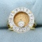 2.5 Peso Mexican Gold Coin Diamond Ring In 18k Yellow And White Gold