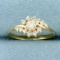 1/3ct Tw Diamond Swoosh Design Ring In 14k Yellow Gold