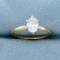 3/4ct Oval Diamond Solitaire Engagement Ring In 14k Yellow Gold