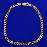 8 Inch Curb Link Bracelet In 14k Yellow Gold