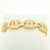 Chanel Style Bracelet In 10k Yellow Gold