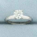 1ct Diamond Solitaire Engagement Ring In Platinum