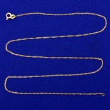 18 Inch Prince Of Whales Link Chain Necklace In 14k Yellow Gold