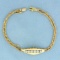 1/3ct Tw Diamond Double Chain Bracelet In 14k Yellow Gold