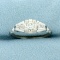 Vintage 1/4ct Tw Diamond Ring In 14k White Gold