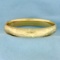 Nature Design Sparkle Finish Bangle Bracelet In14k Yellow Gold