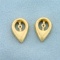 Dew Drop Stud Earring Jackets In 14k Yellow Gold