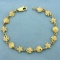 Seashell Sand Dollar Star Fish Sea Life Bracelet In 10k Yellow Gold