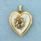 Vintage Us Navy Locket Pendant In 10k Yellow Gold